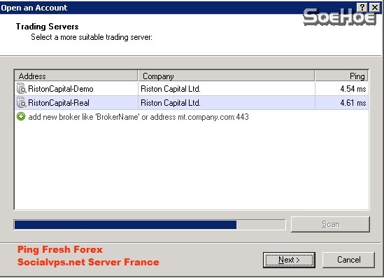 FreshForex Server Eropa